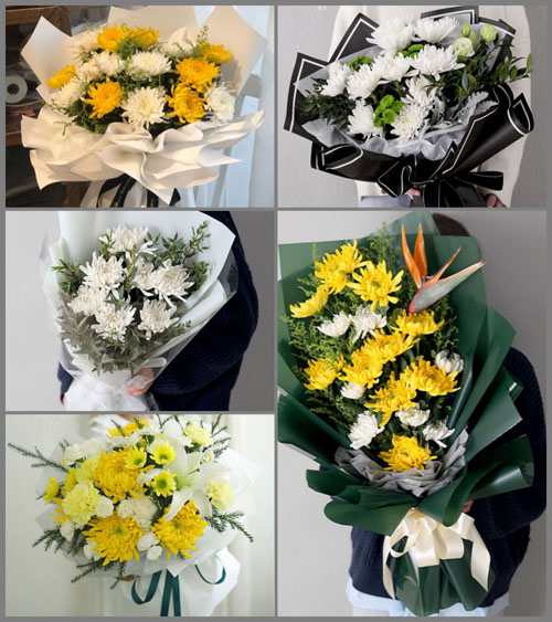 山东青岛莱西市沽河街道前庄扶村白事花束代送